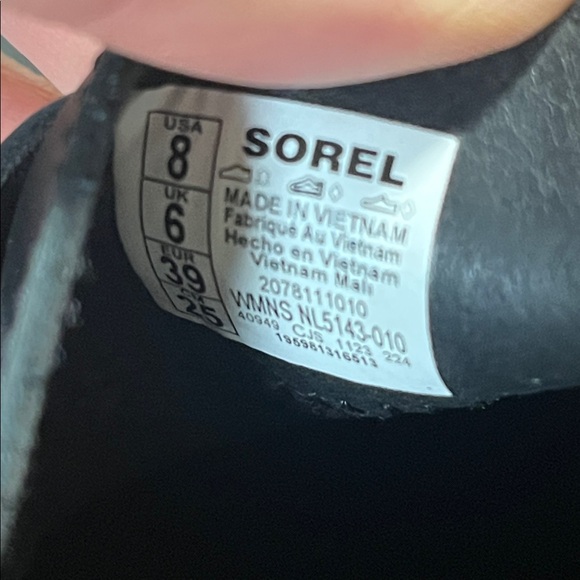 Sorel Black Leather Ona Ave Loafer, size 8 - Picture 8 of 9
